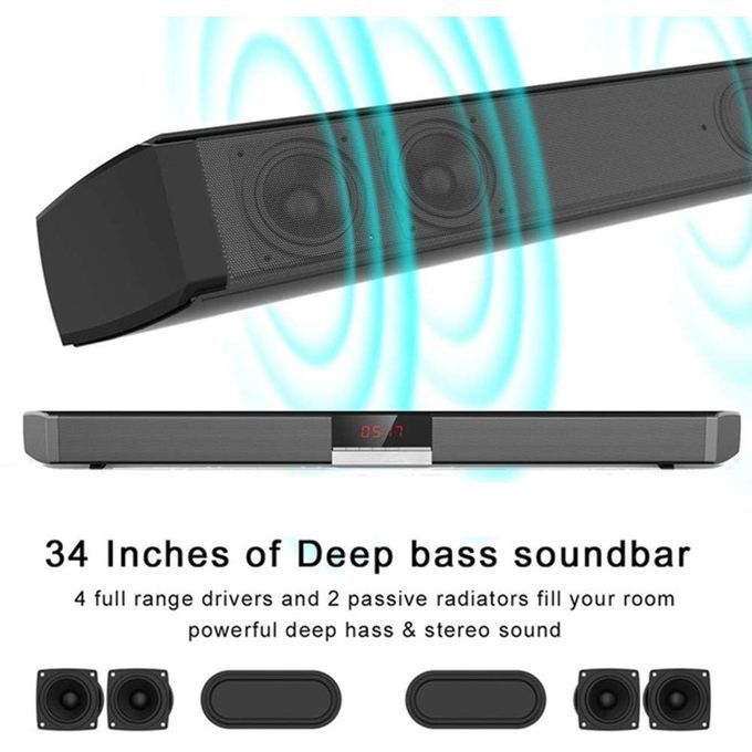 HomeTheater Beam Bluetooth SoundBar SR100Plus InbuiltWoofer HT
