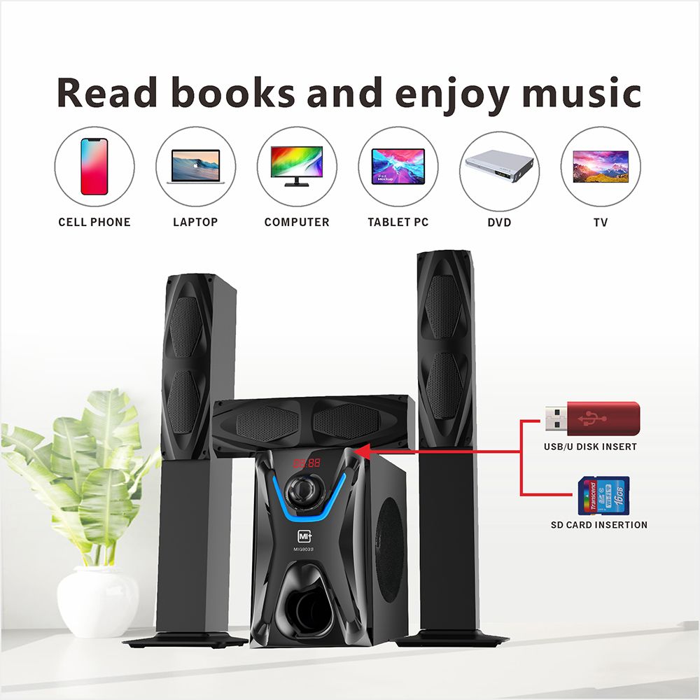 MIG803S 165Watts Bluetooth Multimedia Speakers Home Theater
