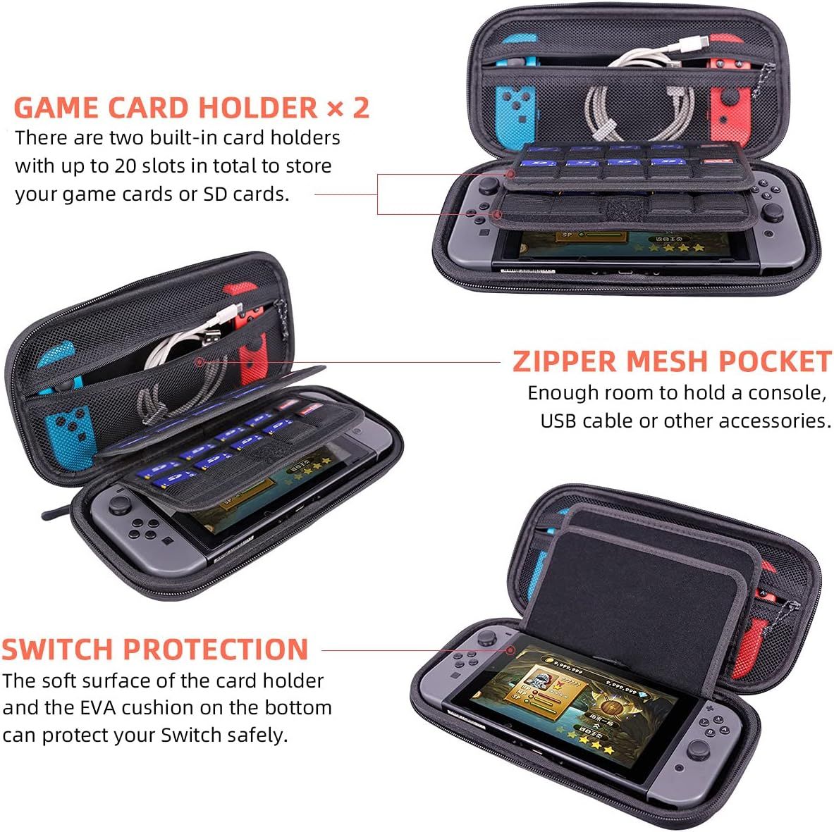 Nintendo Switch OLED Carry Case/Storage For Nintendo Switch Game