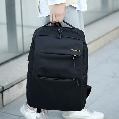 3 In1 Multi Functional School Backpack With USB Slot-Black
