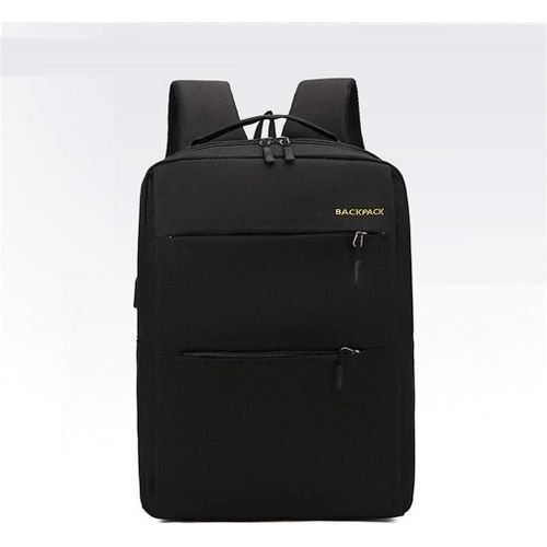 3 In1 Multi Functional School Backpack With USB Slot-Black