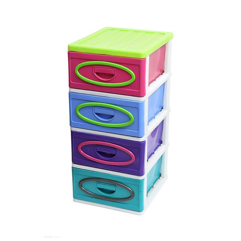 Children Plastic Drawer Wardrobe Cabinet