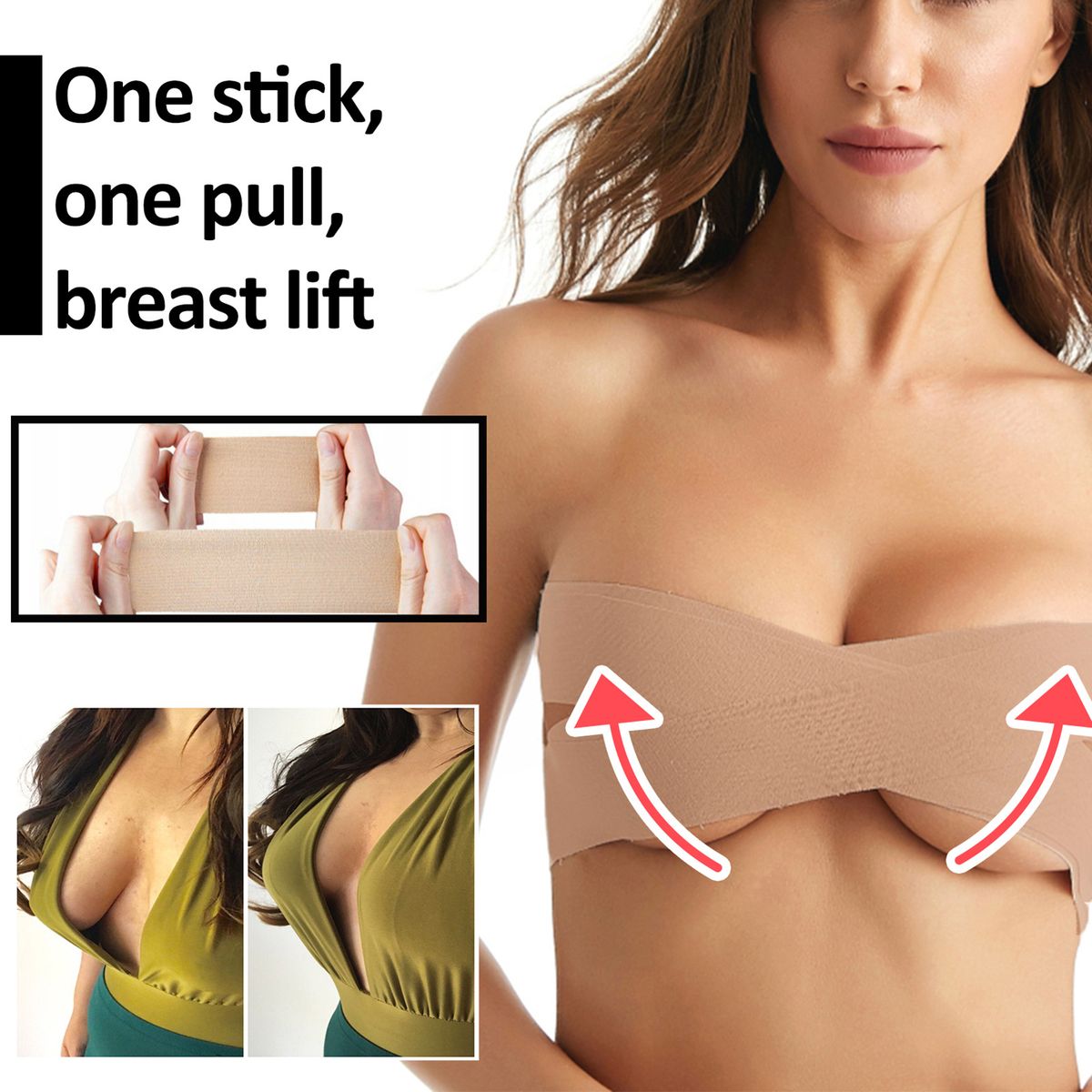 Breast Breathable Push Up Tape Body Tape Invisible Chest Lift Tape