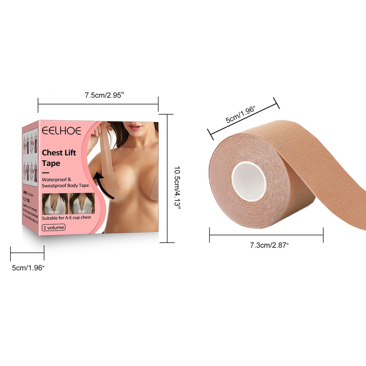 Breast Breathable Push Up Tape Body Tape Invisible Chest Lift Tape