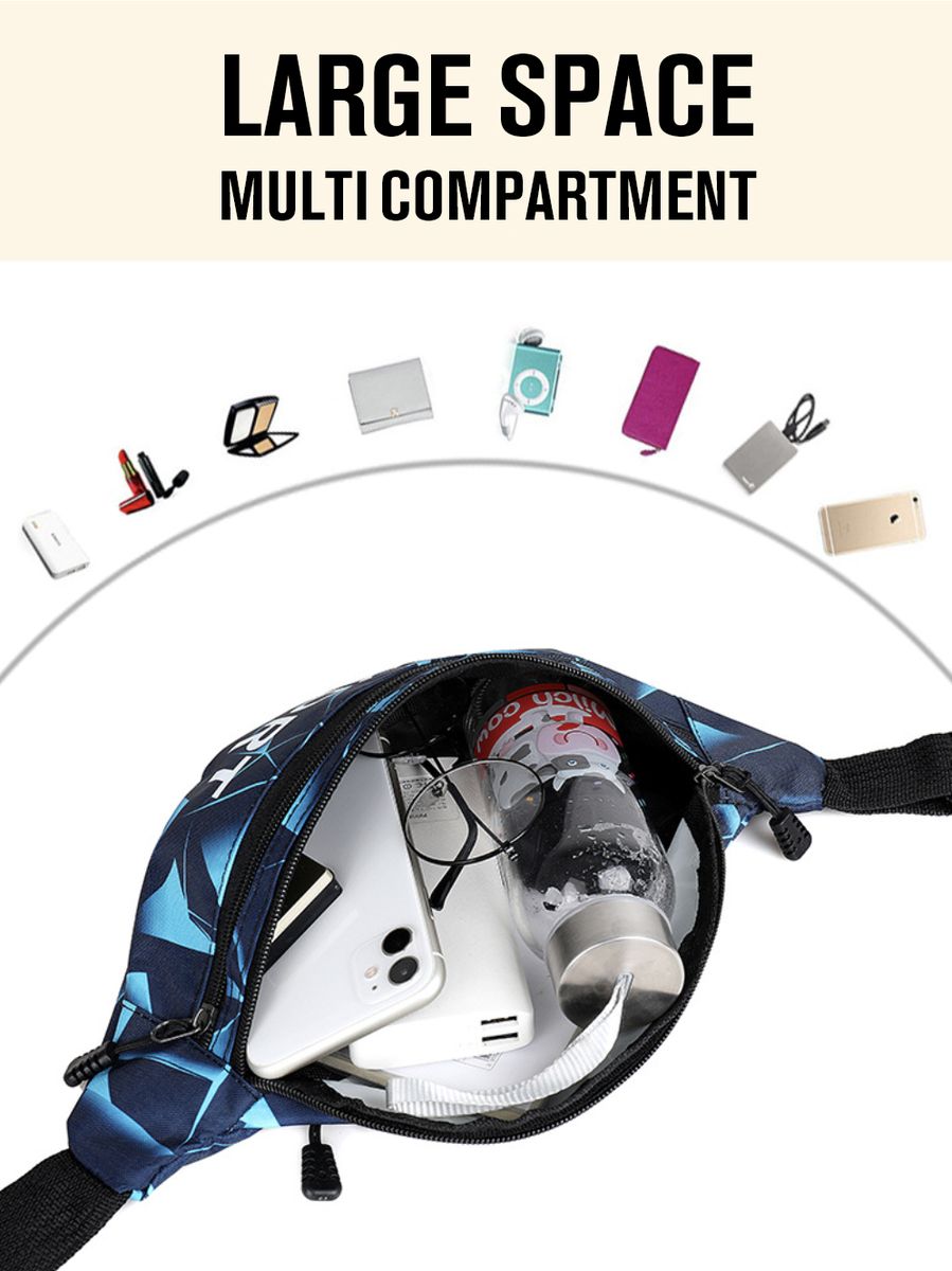 Sport Belt Pouch, Multifunctional Waist Bag, Outdoor, Hiking, Cycling
