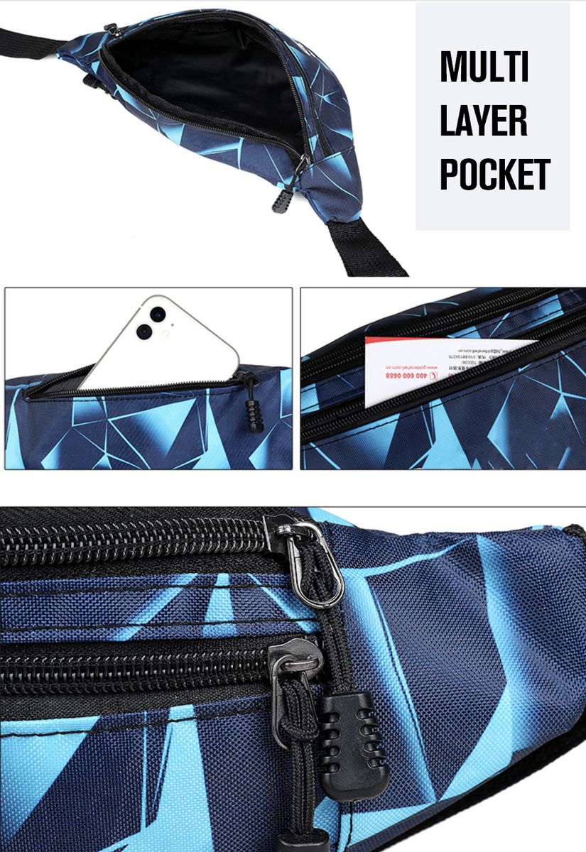 Sport Belt Pouch, Multifunctional Waist Bag, Outdoor, Hiking, Cycling