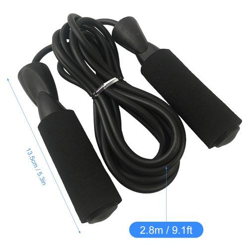9.1Ft Adjustable Jump Rope Fitness Skipping Rope Soft Foam