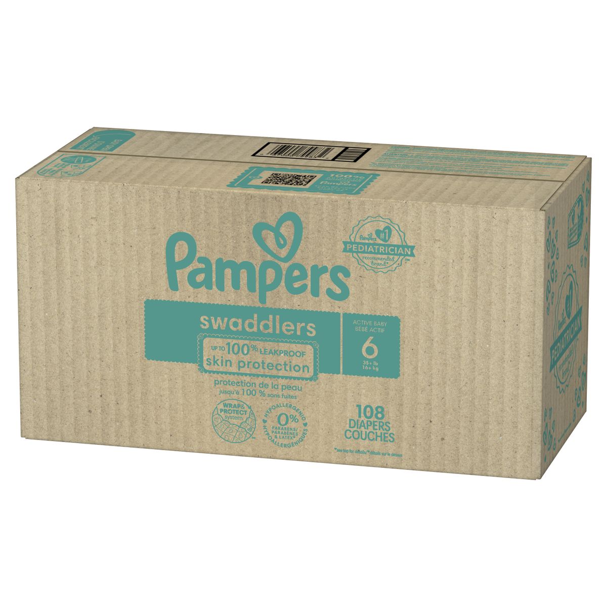 Swaddlers Baby Diaper, Size 6 108
