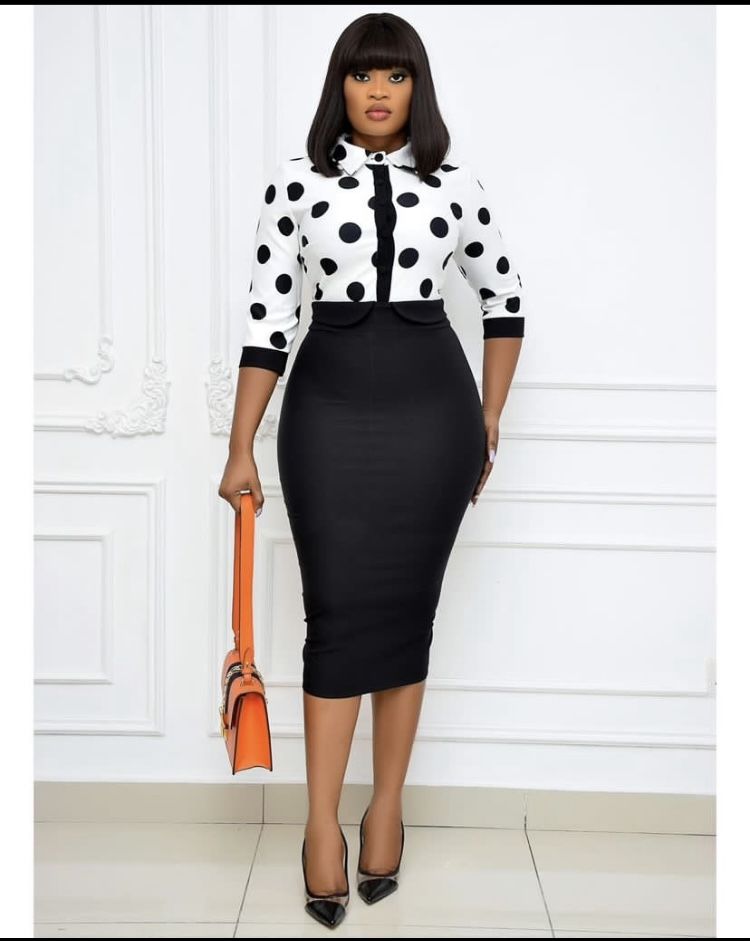 Classic Office Ladies Gown(doesn't Come With Belt)