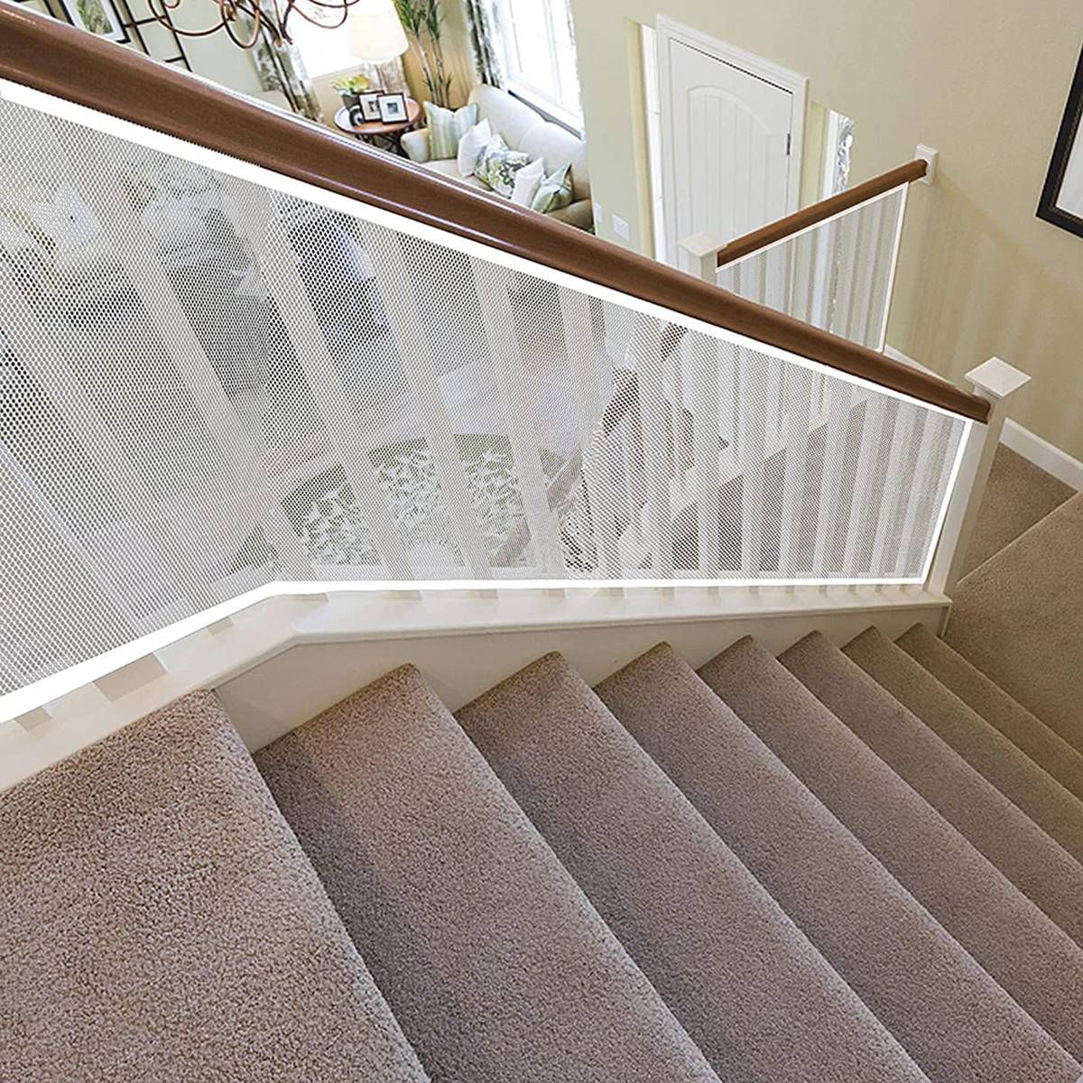 Stairway Net - Baby Safety Rail - Balcony Railing Guard