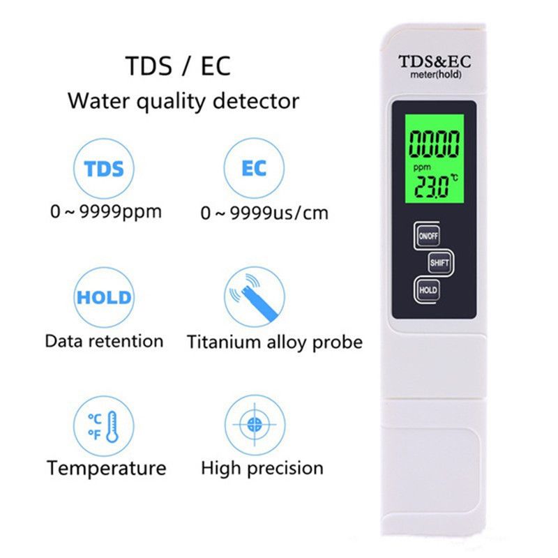 High Accuracy TDS Meter Digital Water Tester Digital 0-14 PH Meter Tester Purity Aquarium Filter