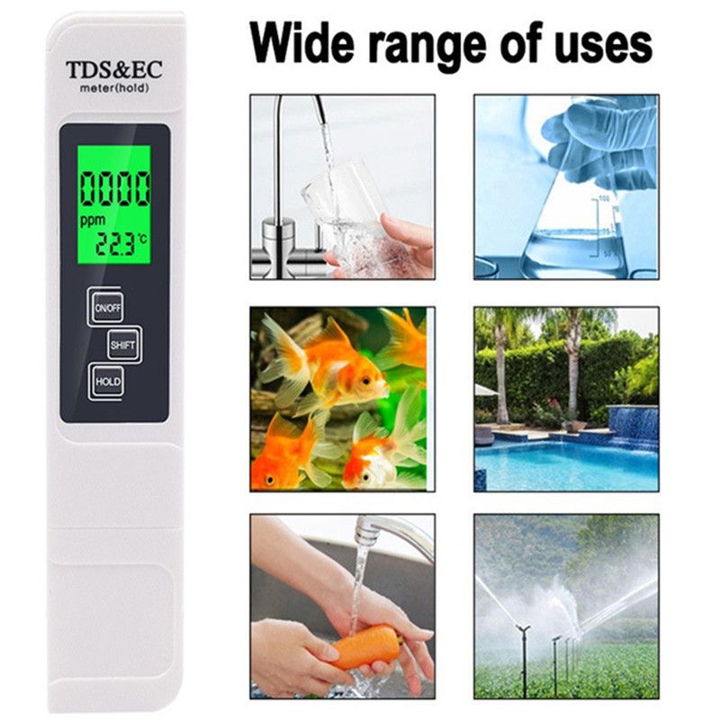 High Accuracy TDS Meter Digital Water Tester Digital 0-14 PH Meter Tester Purity Aquarium Filter