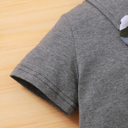 1-6Y Kid Boys Outfit Set Short Sleeves POLO Shirt With Bow + Shorts Pants