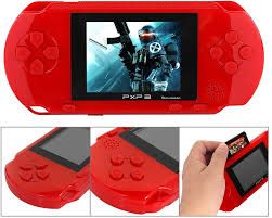 Kids Single Player Portable 16 Bit PXP3 Handheld Game Player- RED