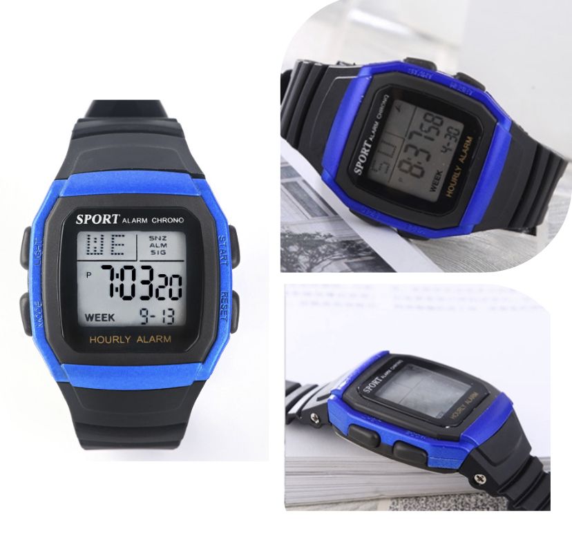 UNISEX MULTI FUNCTIONAL DIGITAL LED SPORT WRISTWATCH WITH NIGHT LIGHT