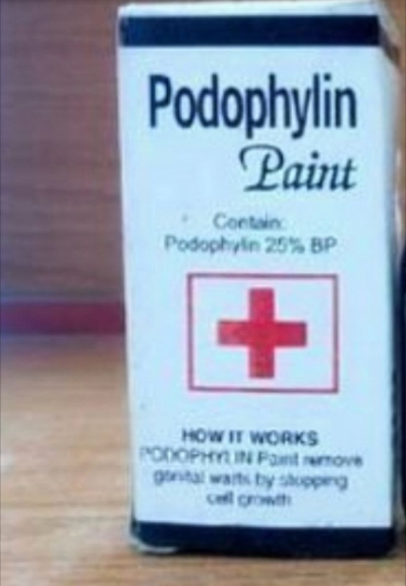 Podophyllin Paint For Removal Stubborn Genital Warts.
