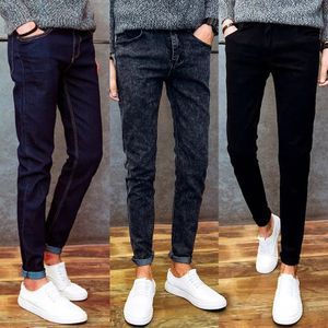 3 Pieces STOCK Jeans For Men-  Black + Dark Blue + Wash Blue