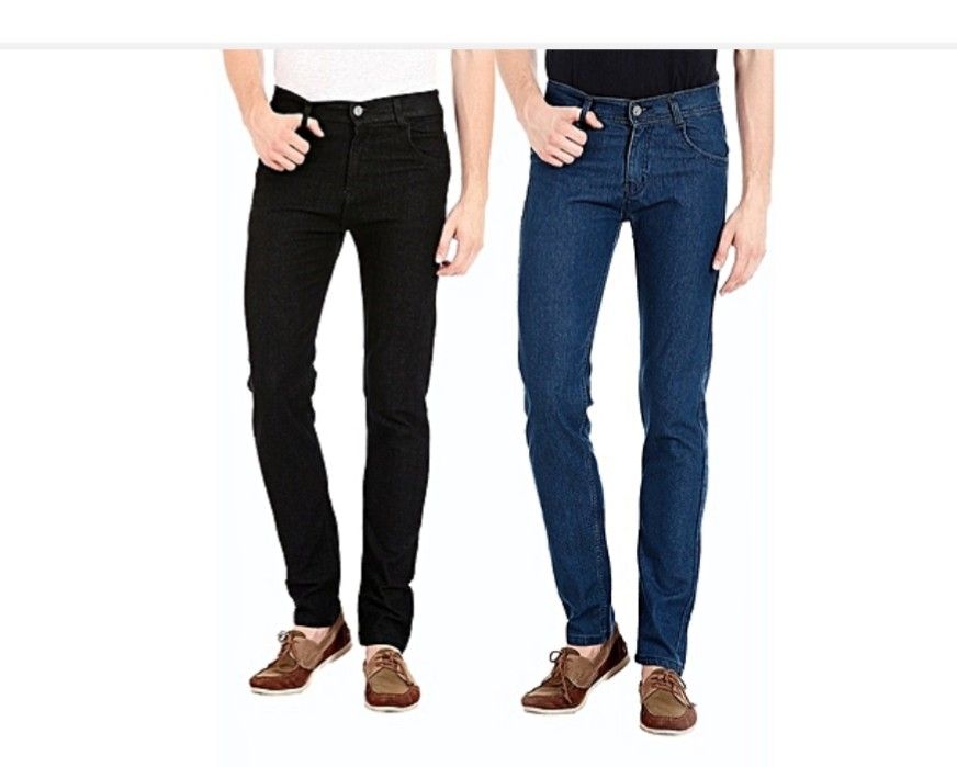 2 In 1 Men Quality Jeans- Black And Blue