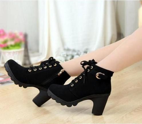 2022 Womens Casual Shoes High Heels - Black