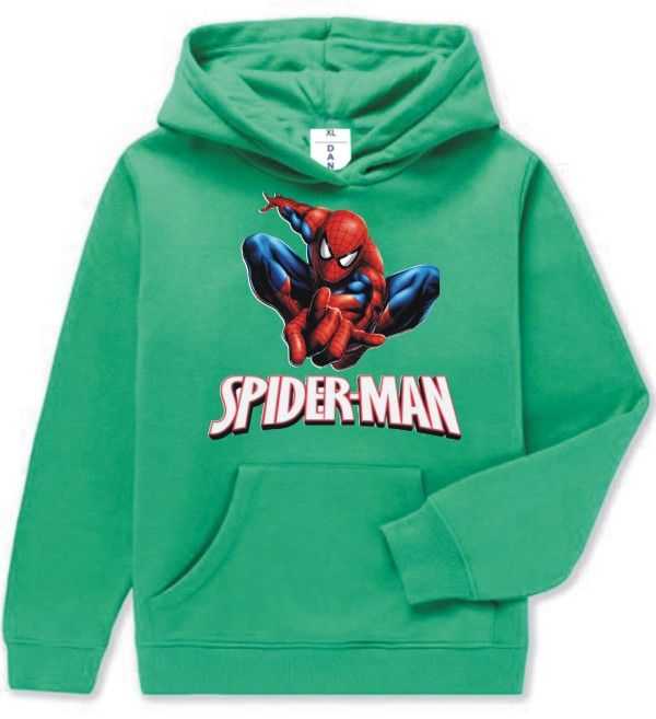 Spider-Man Children Hoodie- Green