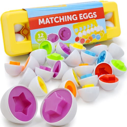 Matching Eggs Toy Puzzle - 12 Pieces