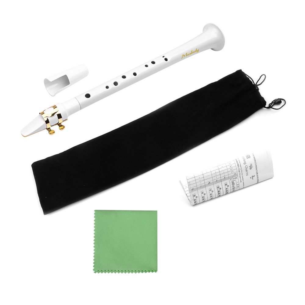 White Pocket Sax Portable Mini Saxophone Little