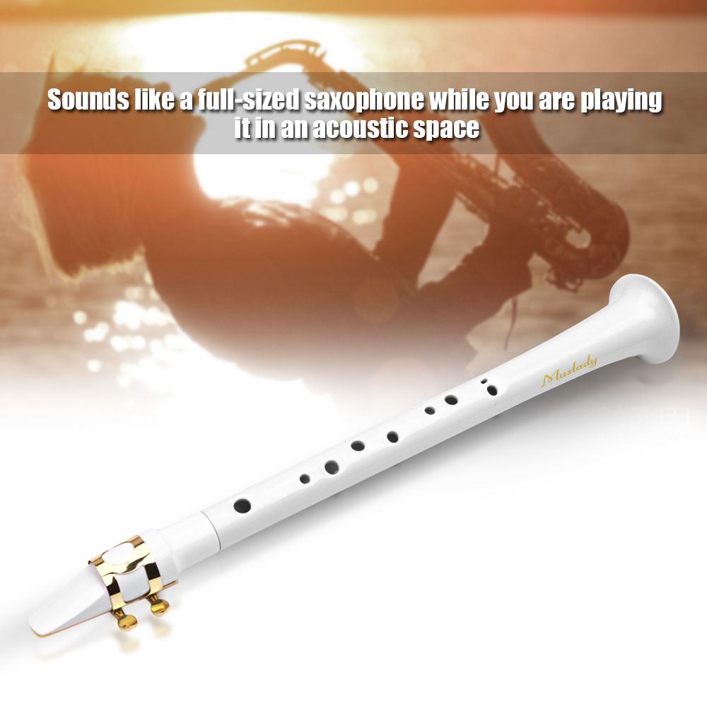 White Pocket Sax Portable Mini Saxophone Little