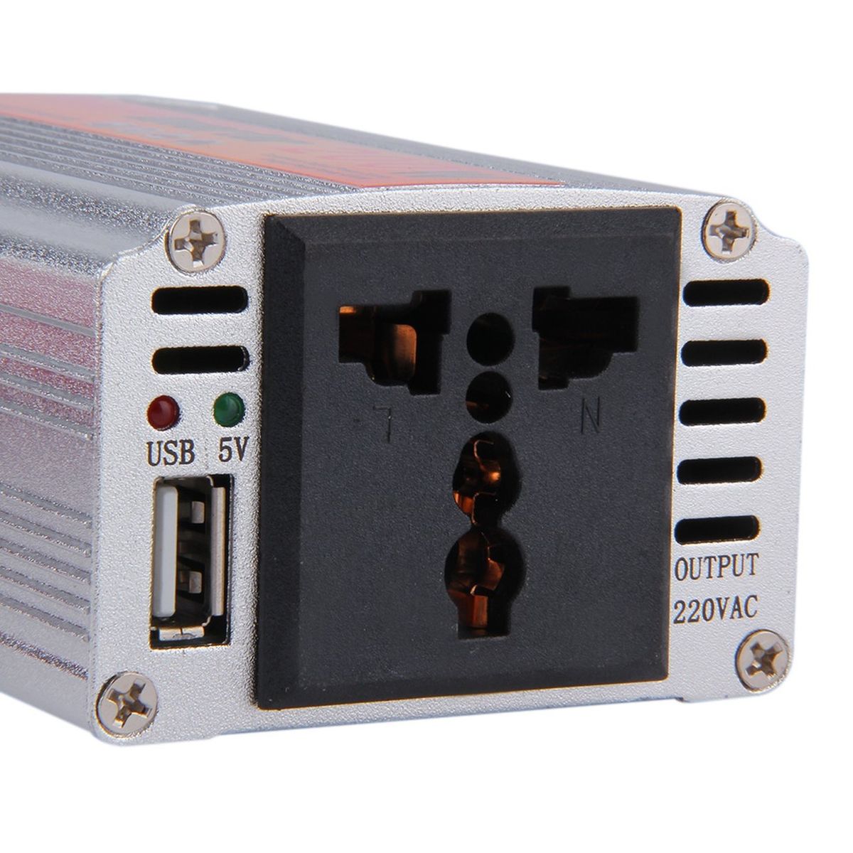 UJ 200W Car Auto Inverter Power Supply Adapter 12V DC To 220V AC Laptop Computer Silver
