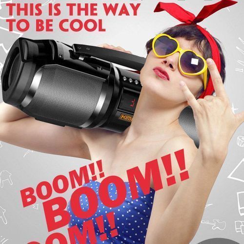 SOLID Super Bass Wireless Speaker, RADIO, MEMORY CARD,USB, BLUETOOTH, AUX, LUX DISPLAY, REMOTE, MICROPHONE AND LOTS MORE