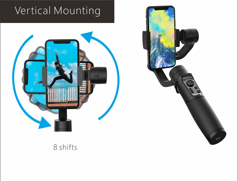 SmartPhone ISteady Mobile Plus 3 Axis Hohem Handheld Video Stabilizer Gimbal For Influencer Blogger