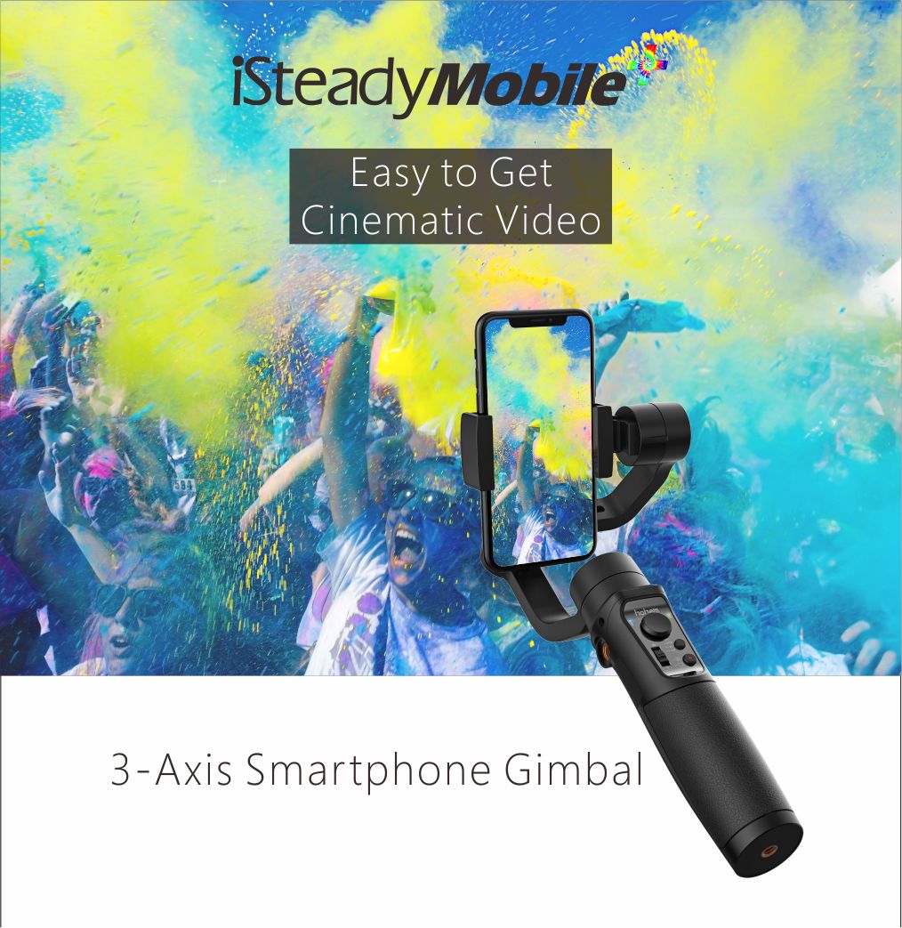 SmartPhone ISteady Mobile Plus 3 Axis Hohem Handheld Video Stabilizer Gimbal For Influencer Blogger