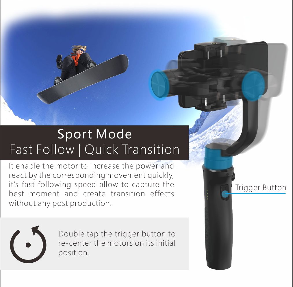 SmartPhone ISteady Mobile Plus 3 Axis Hohem Handheld Video Stabilizer Gimbal For Influencer Blogger