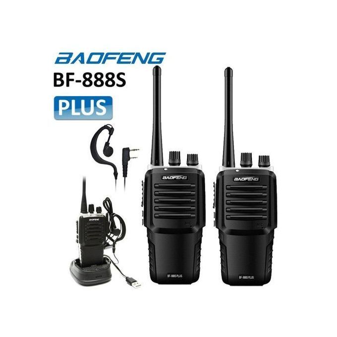 Sound Two Way Radio Walkie Talkie + Earpiece 2pcs