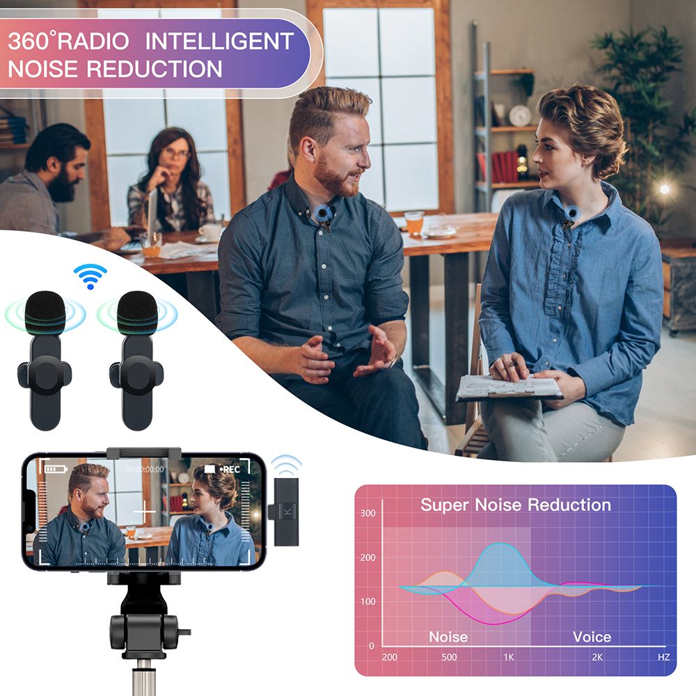 Camera Wireless Lapel 2 Microphone