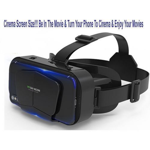 3D Cinema Screen Size VR Headset/Virtual Reality Glasses For All Phone + FREE EARPHONE