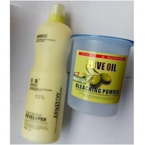 Essence Olive Bleaching Powder And Developer-(gold)