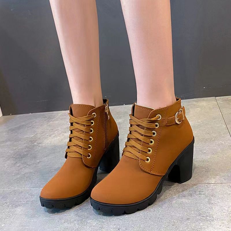 2021 Women Casual High Heels - Brown