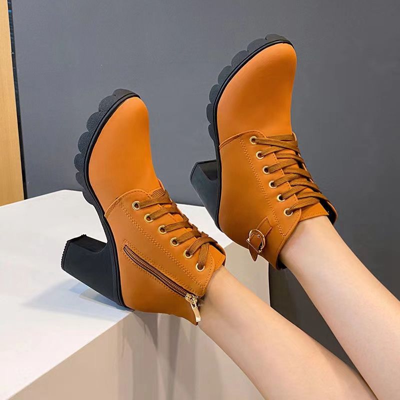 2021 Women Casual High Heels - Brown