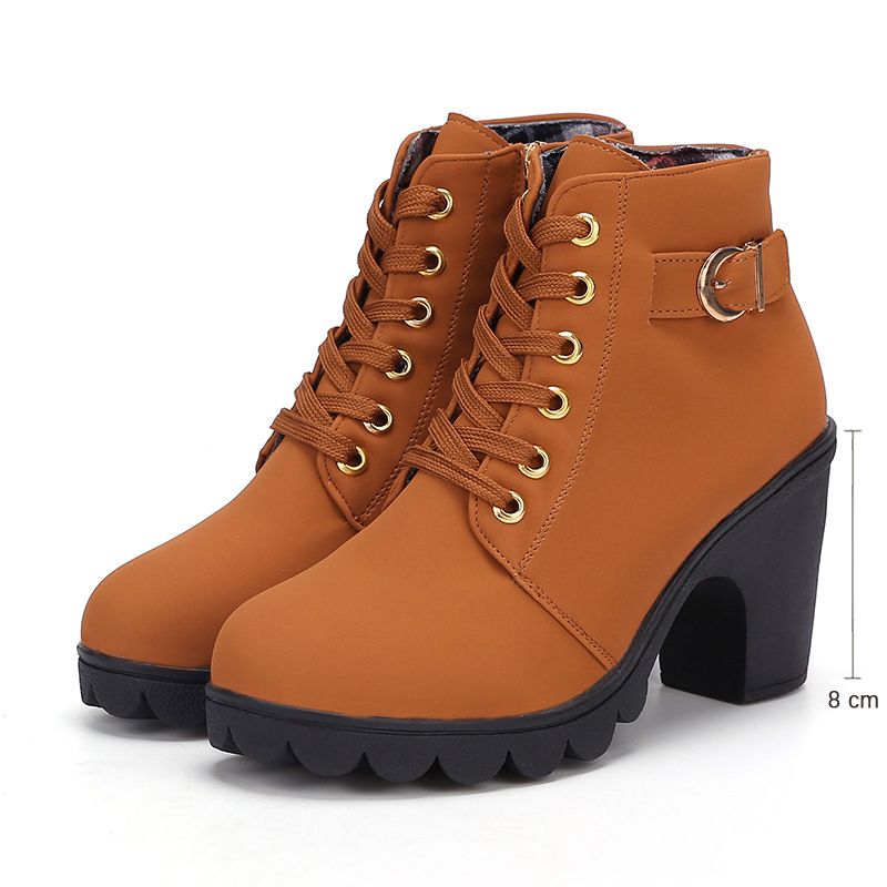 2021 Women Casual High Heels - Brown