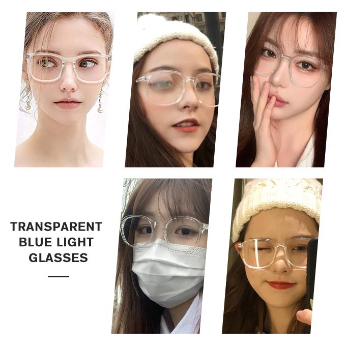 Unisex Anti Blue Light Protective Computer Screen Glasses-Transparent