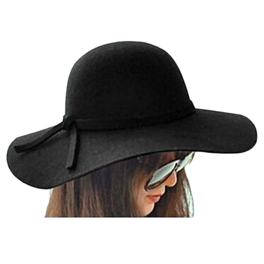 Ladies Beach Hat Black