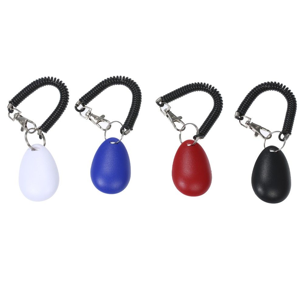 4pcs/set Dog Training Clicker With Elastic Spiral Wrist Band