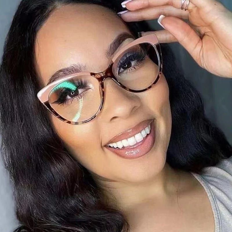Classic Ladies Anti Blue Cat Eye Glasses