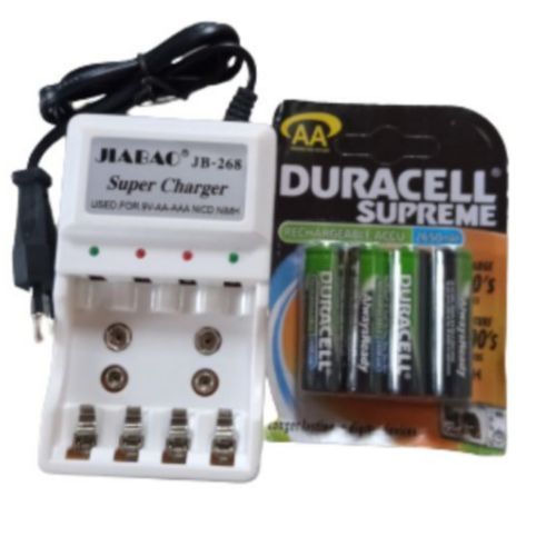DURACELL RECHARGEABLE BATTERY AND CHARGER