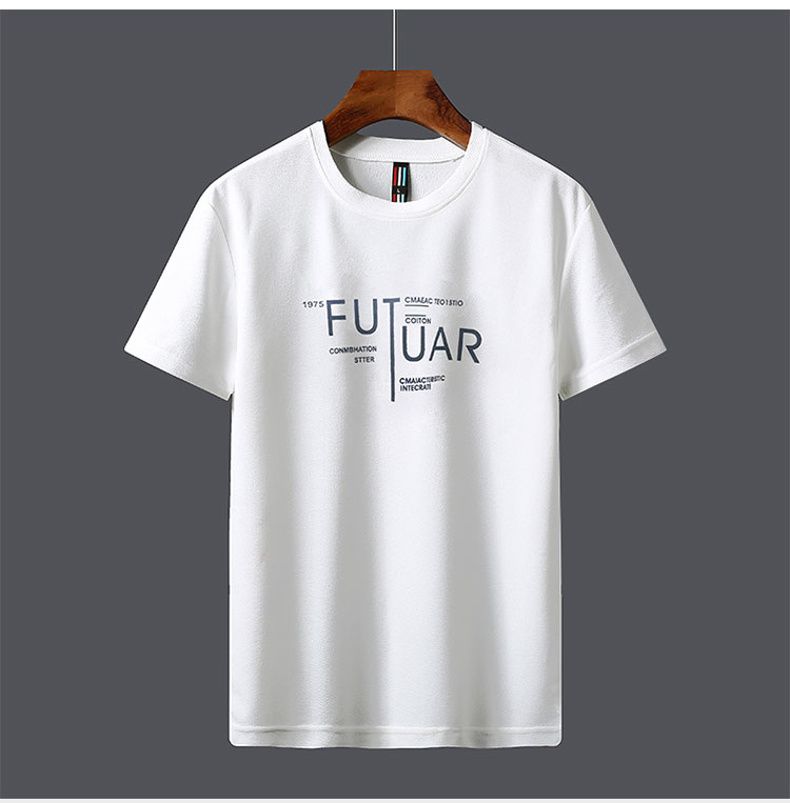 Mens Sports T-shirts+Pants Suit(white)