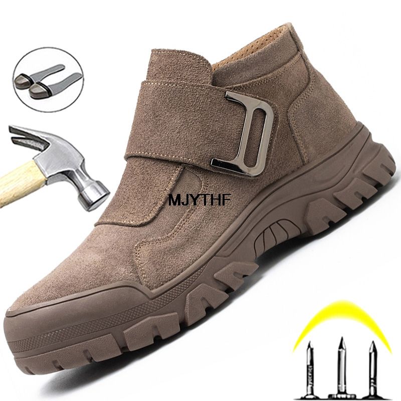 Outdoor Male Steel Toe Safety Shoes Men Work Shoes