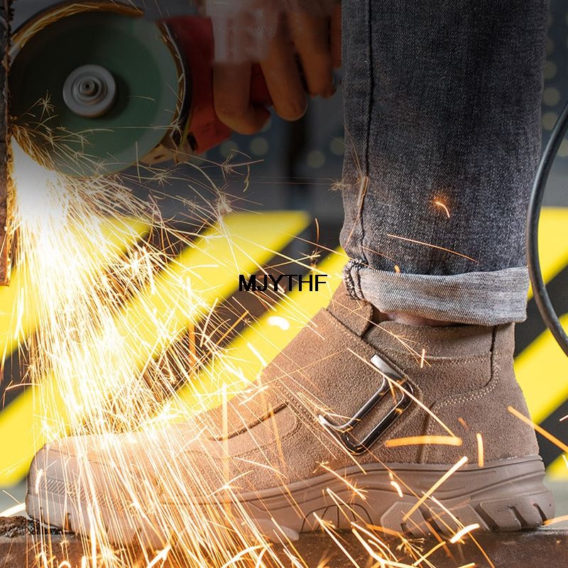 Outdoor Male Steel Toe Safety Shoes Men Work Shoes