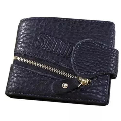 Men's Pure Genuine Leather Wallet & Belt - Black + Free Gifts