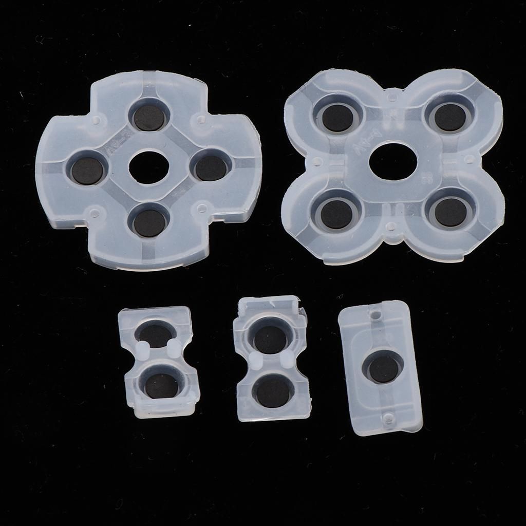 Replacement Rubber Conductive Button Pad Kit Suitable For PS4