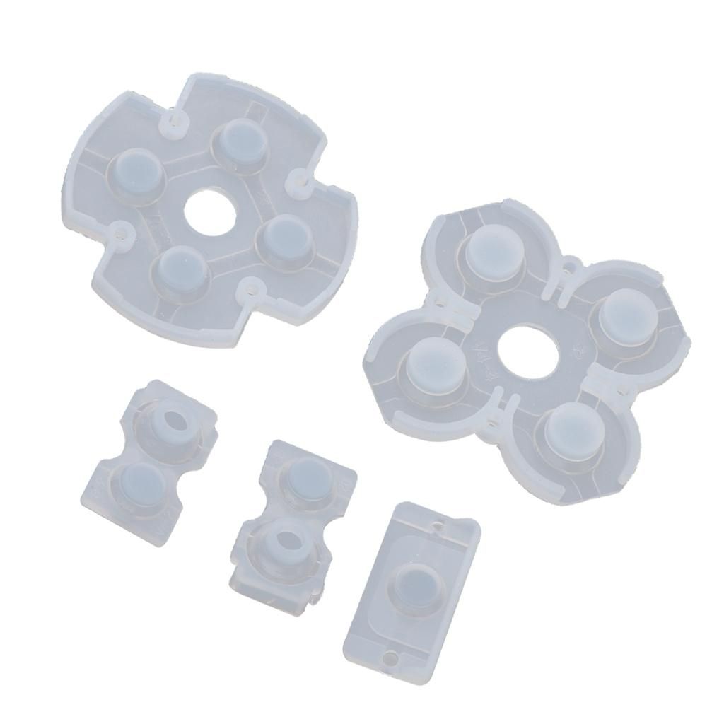 Replacement Rubber Conductive Button Pad Kit Suitable For PS4
